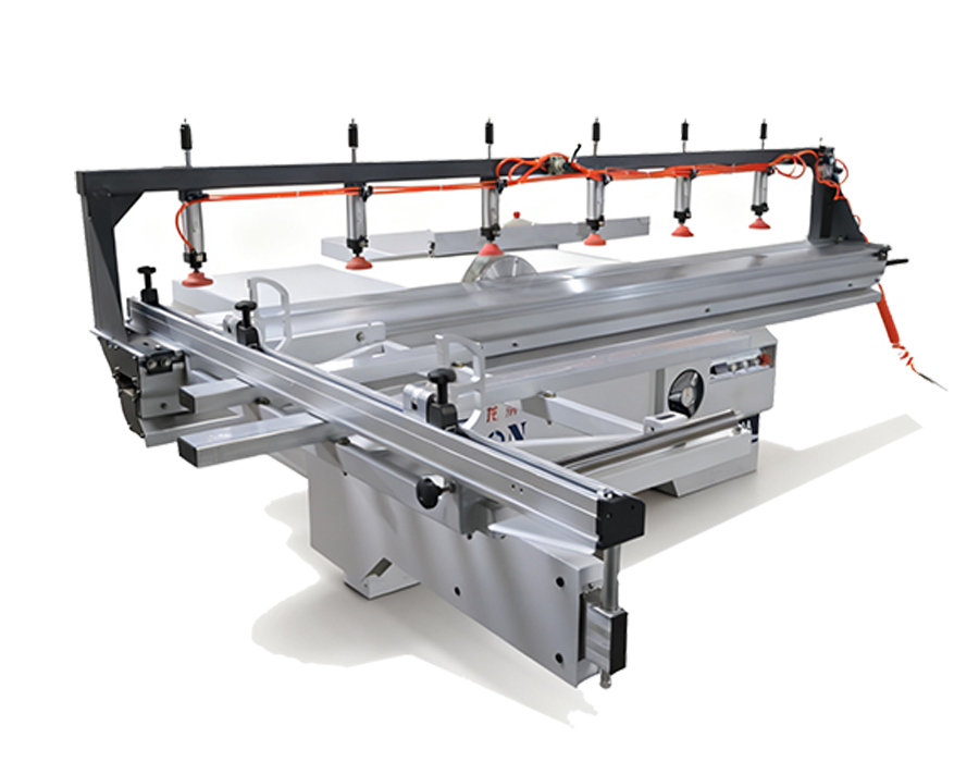 Pneumatic sliding table saw
